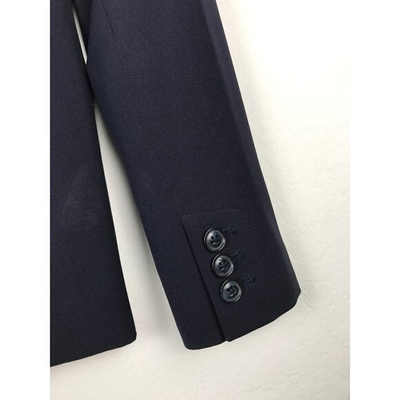Banana Republic Navy Single Button Front Blazer Size 0 - Picture 6 of 8